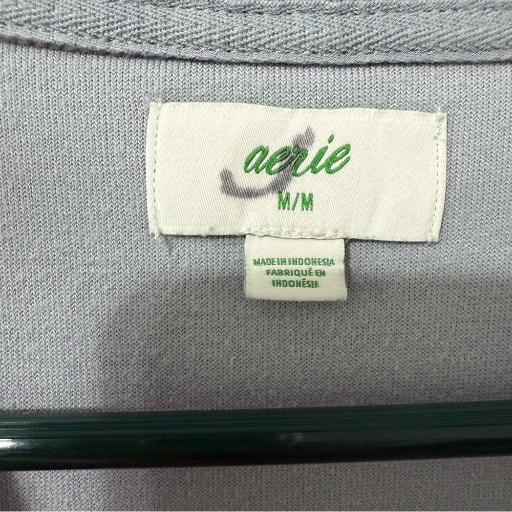 Aerie Real Obsessed Velour Crew Neck Sweatshirt Oversized Women’s Size Medium - Picture 2 of 5